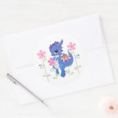 Sticker Rond Sticker-Purple Dragon (Enveloppe)