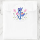 Sticker Rond Sticker-Purple Dragon (Sac)