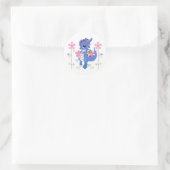 Sticker Rond Sticker-Purple Dragon (Sac)