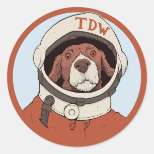 Sticker Rond Sticker, sans chien