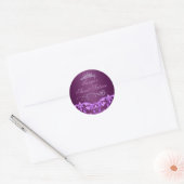 Sticker Rond Sticker/sceau d'enveloppe 16 Tiara Sweet pourpre D (Enveloppe)