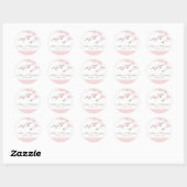 Sticker Rond Sticker/Sceau Mariage Cherry Blossom Favoriser (Feuille)
