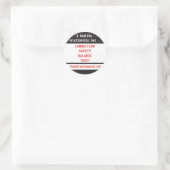 Sticker Rond Sticker-Une Relation Saine A... (Sac)