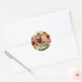 Sticker Rond `Sticker victorien valentine cuipid (Enveloppe)