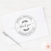 Sticker Rond StickerCréez votre propre maison faite avec amour (Enveloppe)