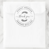 Sticker Rond StickerCréez votre propre maison faite avec amour (Sac)