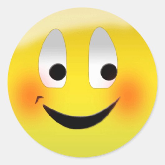Sticker Rond "stickers Blushing (Devant)
