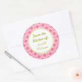 Sticker Rond Stickers-cadeaux Cuisine Rose (Enveloppe)