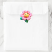 Sticker Rond "Stickers Design Fleur" (Sac)