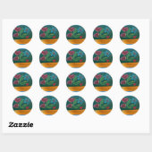 Sticker Rond Stickers/Gratitude (Feuille)