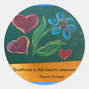 Sticker Rond Stickers/Gratitude