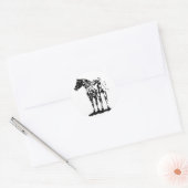 STICKER ROND STICKERS—LEOPARD APPALLOSA (Enveloppe)