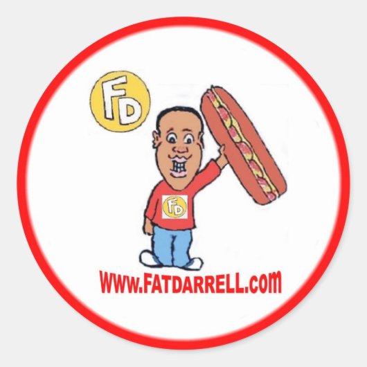 Sticker Rond Stickers-logo FD1 (Devant)
