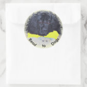 Sticker Rond Stickers~ Programme de thérapie des enfants chien (Sac)