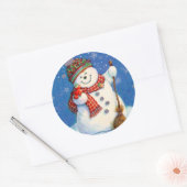 Sticker Rond Stickers/Snowman (Enveloppe)