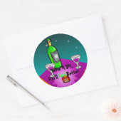 Sticker Rond Stickers, Vins Un Peu, Tu te sentiras mieux (Enveloppe)