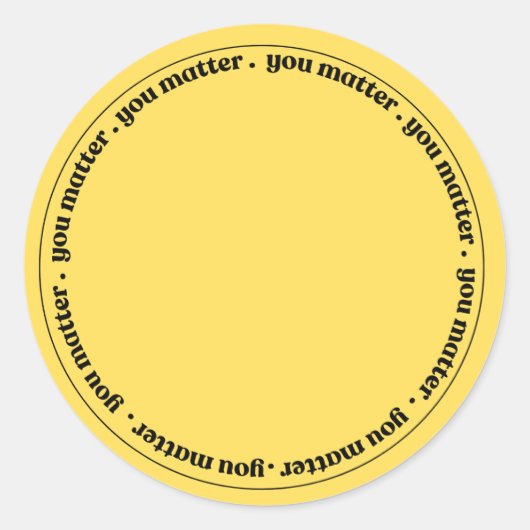Sticker Rond Stickers: You Matter from The Program  (Devant)