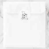 Sticker Rond StickersServicePups (Sac)