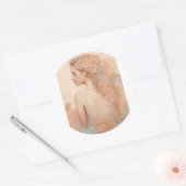 Sticker Rond StickerWhimsy en fleurs" (Enveloppe)