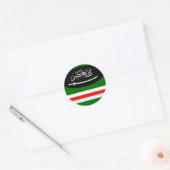 Sticker Rond Sticket Chechny Flag (Enveloppe)