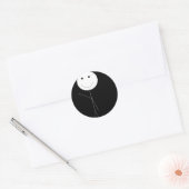 Sticker Rond Stickman Waving (Enveloppe)