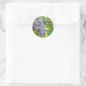 Sticker Rond Sticleur d'assiette de fleurs Wisteria (Sac)