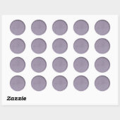 Sticker Rond Sticleur de cire de lavande initiale Monogramme (Feuille)