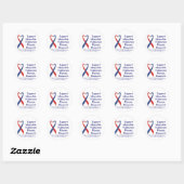 Sticker Rond Sticleur de fibrose pulmonaire (Feuille)