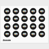 Sticker Rond Sticleur de masculinité fragile (Feuille)