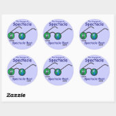 Sticker Rond Sticleur Grand Bleu Spectacle S/V (Feuille)