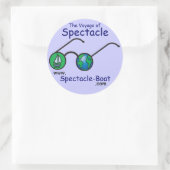 Sticker Rond Sticleur Grand Bleu Spectacle S/V (Sac)