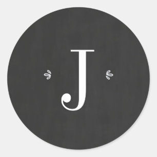 Sticker Rond Sticleur Monogramme Joyeux & Lumineux