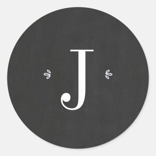 Sticker Rond Sticleur Monogramme Joyeux & Lumineux (Devant)