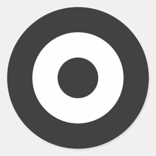 Sticker Rond Sticleur rond à deux tons (Devant)