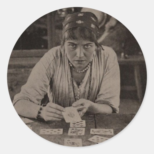Sticker Rond Sticleur rond "Fortune Teller" (Devant)