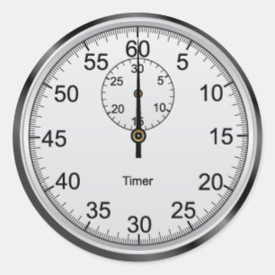 Sticker Rond Sticleur rond simple Stopwatch