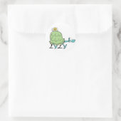 Sticker Rond Sticule d'urgence de la tortue marécageuse (Sac)