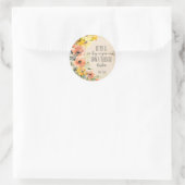 Sticker Rond Sticule rond floral Verse (Sac)