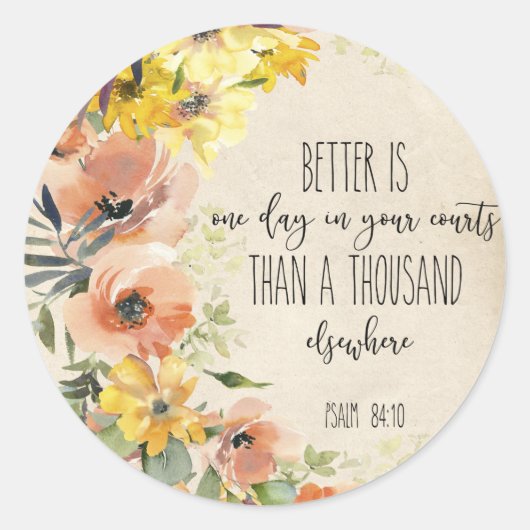 Sticker Rond Sticule rond floral Verse (Devant)