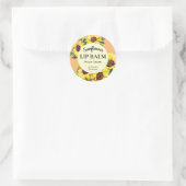Sticker Rond Sticule rond professionnel Sunflower Lip Balm (Sac)