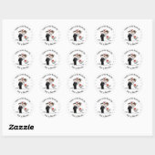 Sticker Rond Stikers Mariage (Feuille)