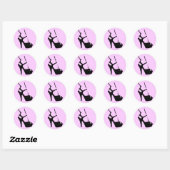 Sticker Rond Stiletto (Feuille)