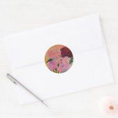 Sticker Rond Still Life avec le bouquet Peony (Enveloppe)