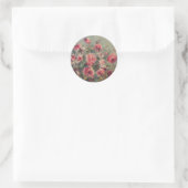 Sticker Rond Still Life, Roses de Vargemont | Renoir (Sac)