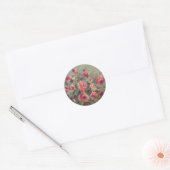 Sticker Rond Still Life, Roses de Vargemont | Renoir (Enveloppe)
