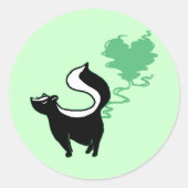 Sticker Rond Stinky Love Skunk (Devant)