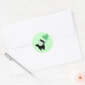Sticker Rond Stinky Love Skunk (Enveloppe)
