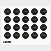 Sticker Rond Stna Leopard, assistante en soins infirmiers expér (Feuille)