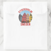 Sticker Rond Stockholm Suède (Sac)