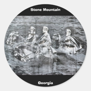 Sticker Rond Stone Mountain, Géorgie